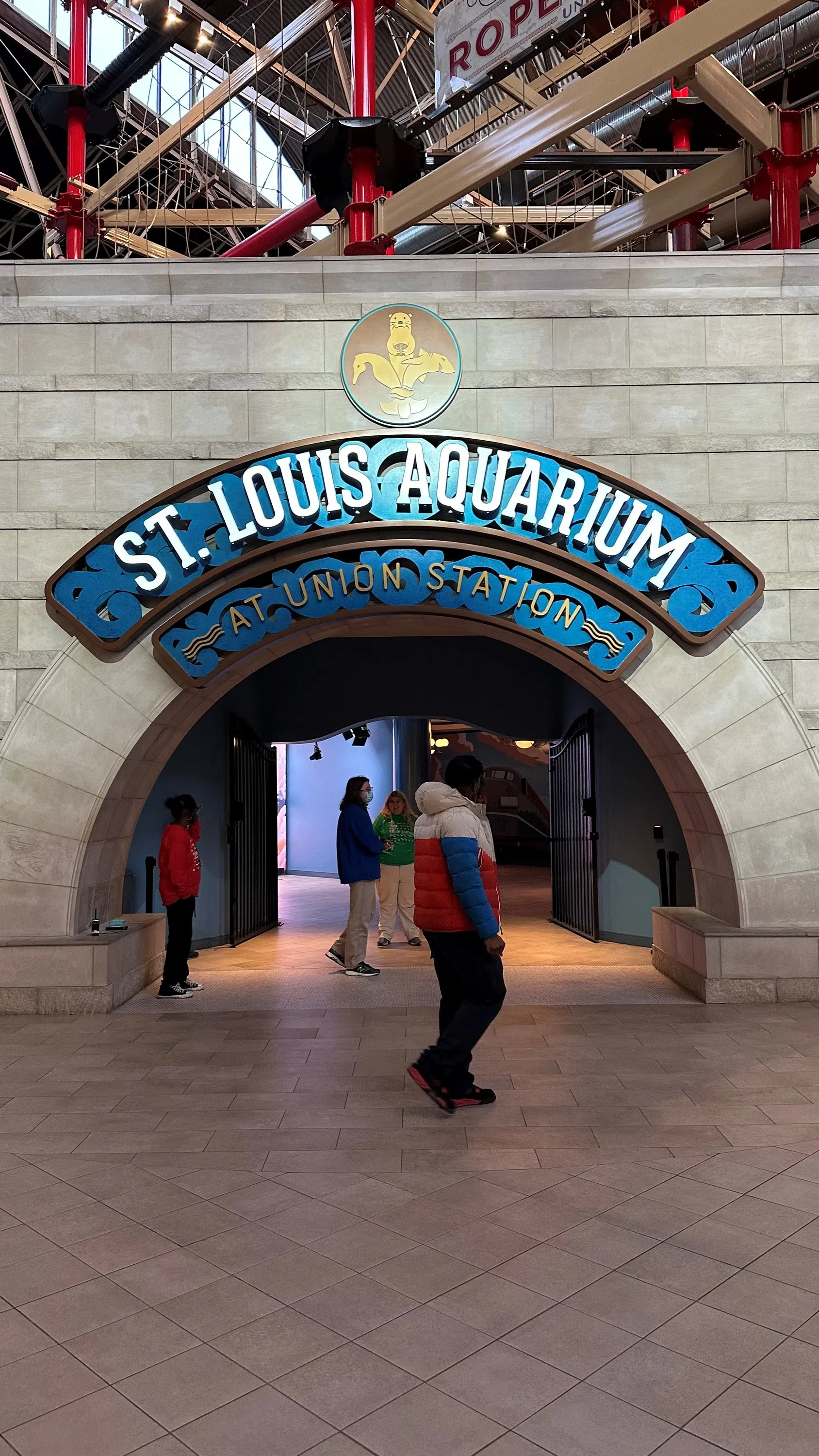 Entrance sign to the Aquarium