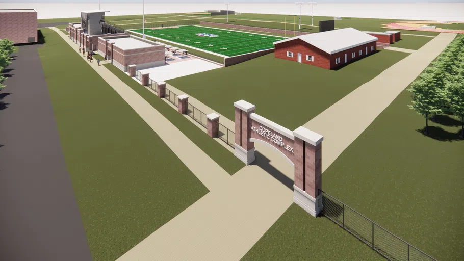 Mock Up of Copeland Athletic Complex 2