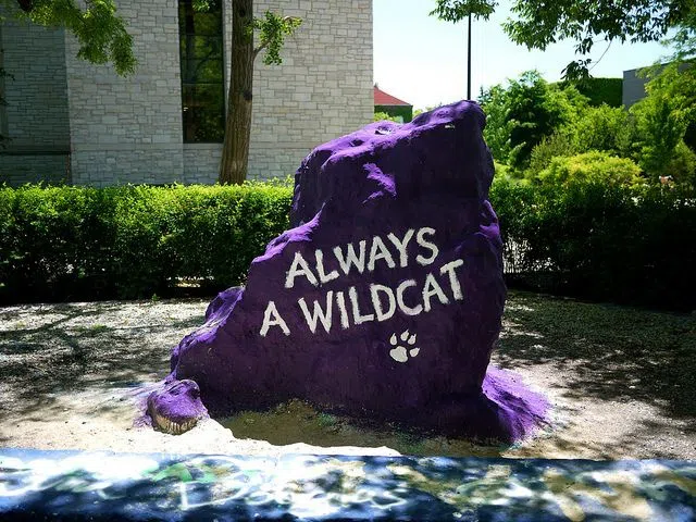 Image of The Rock, campus landmark