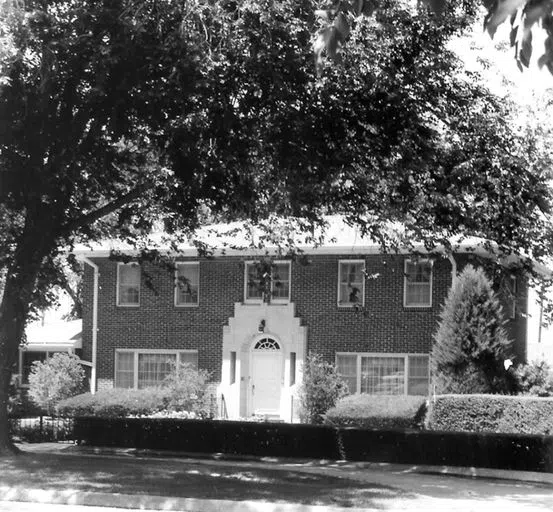 Vintage exterior of University House​ 