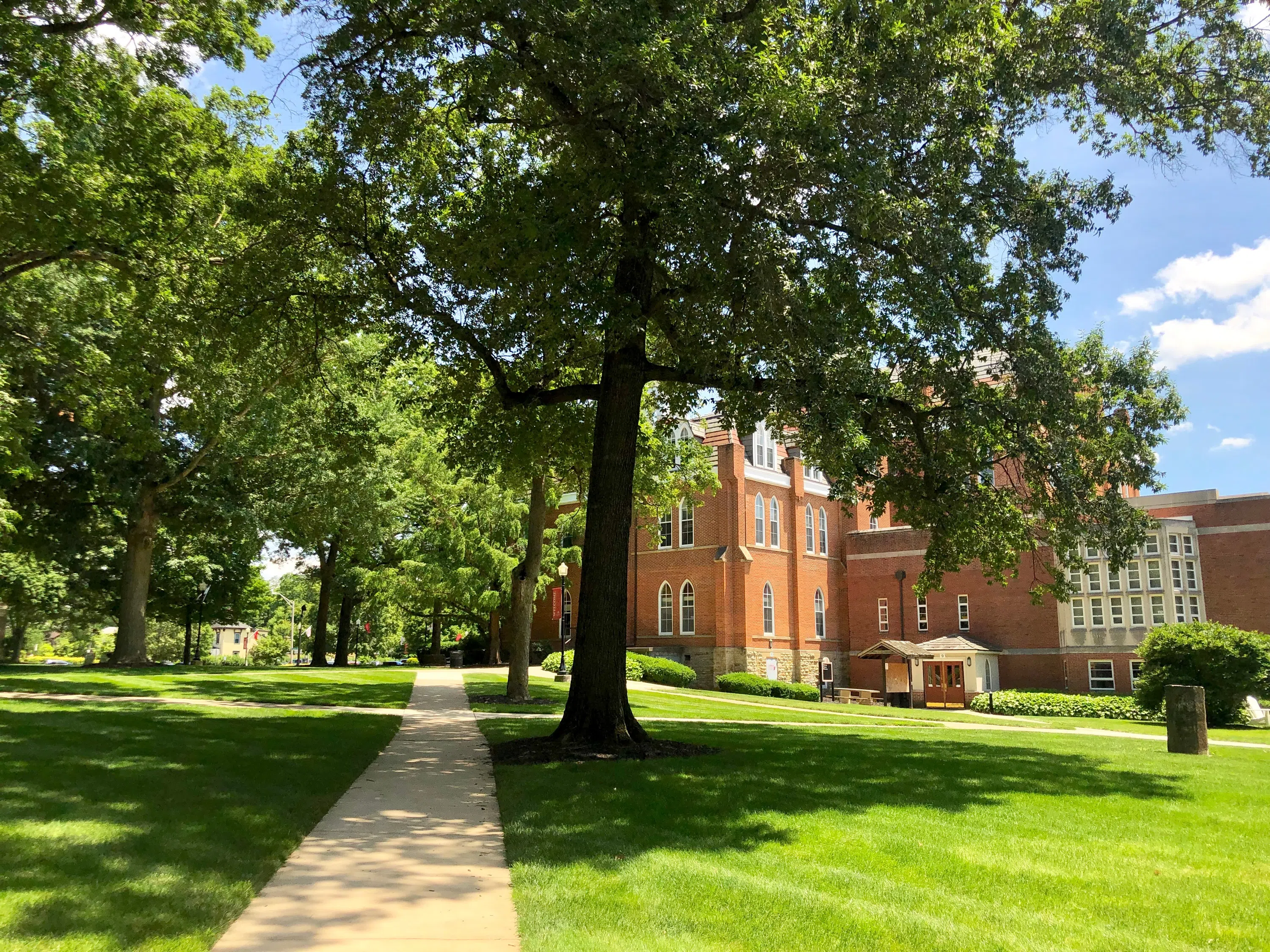 View of Towers Hall from the rear.