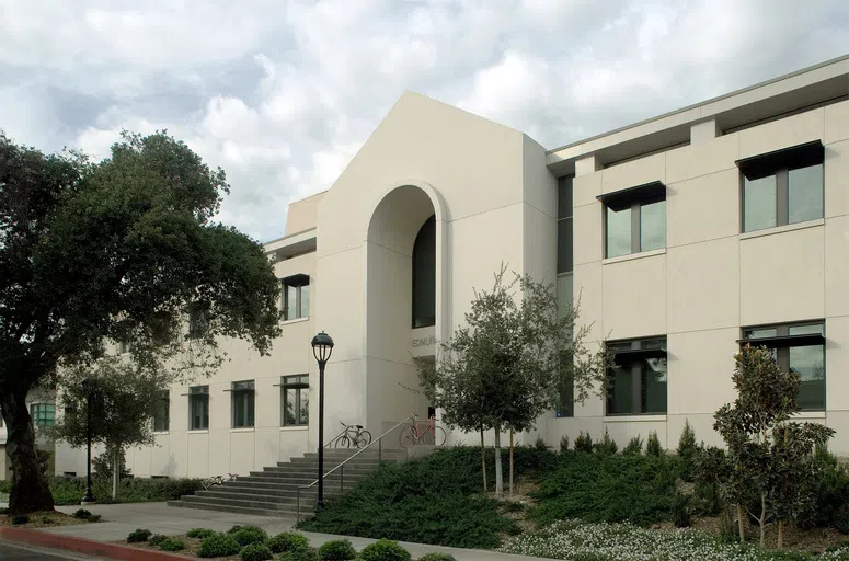 Street view of Lincoln Hall with trees