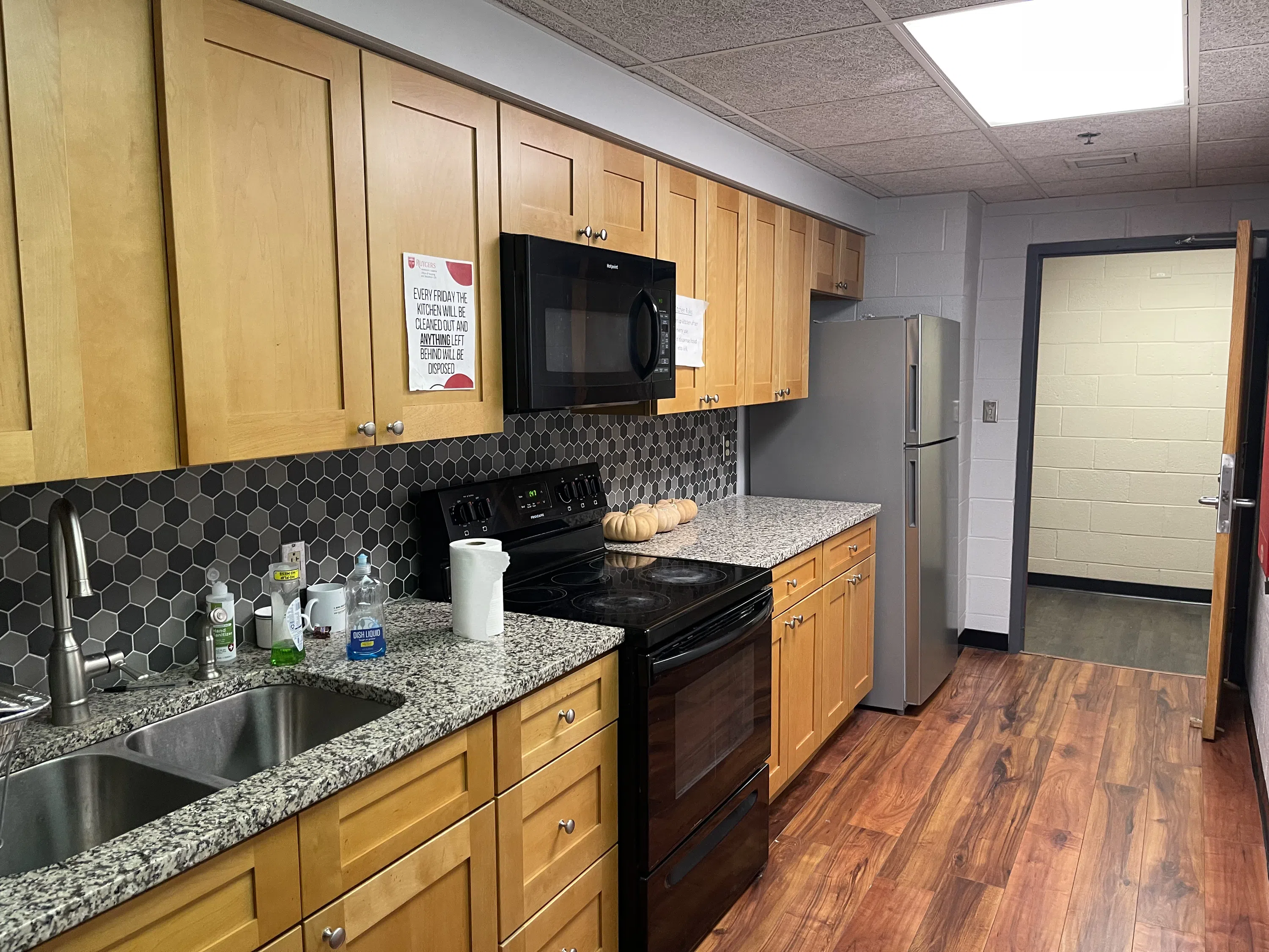 The 215 Towers have a communal kitchen!