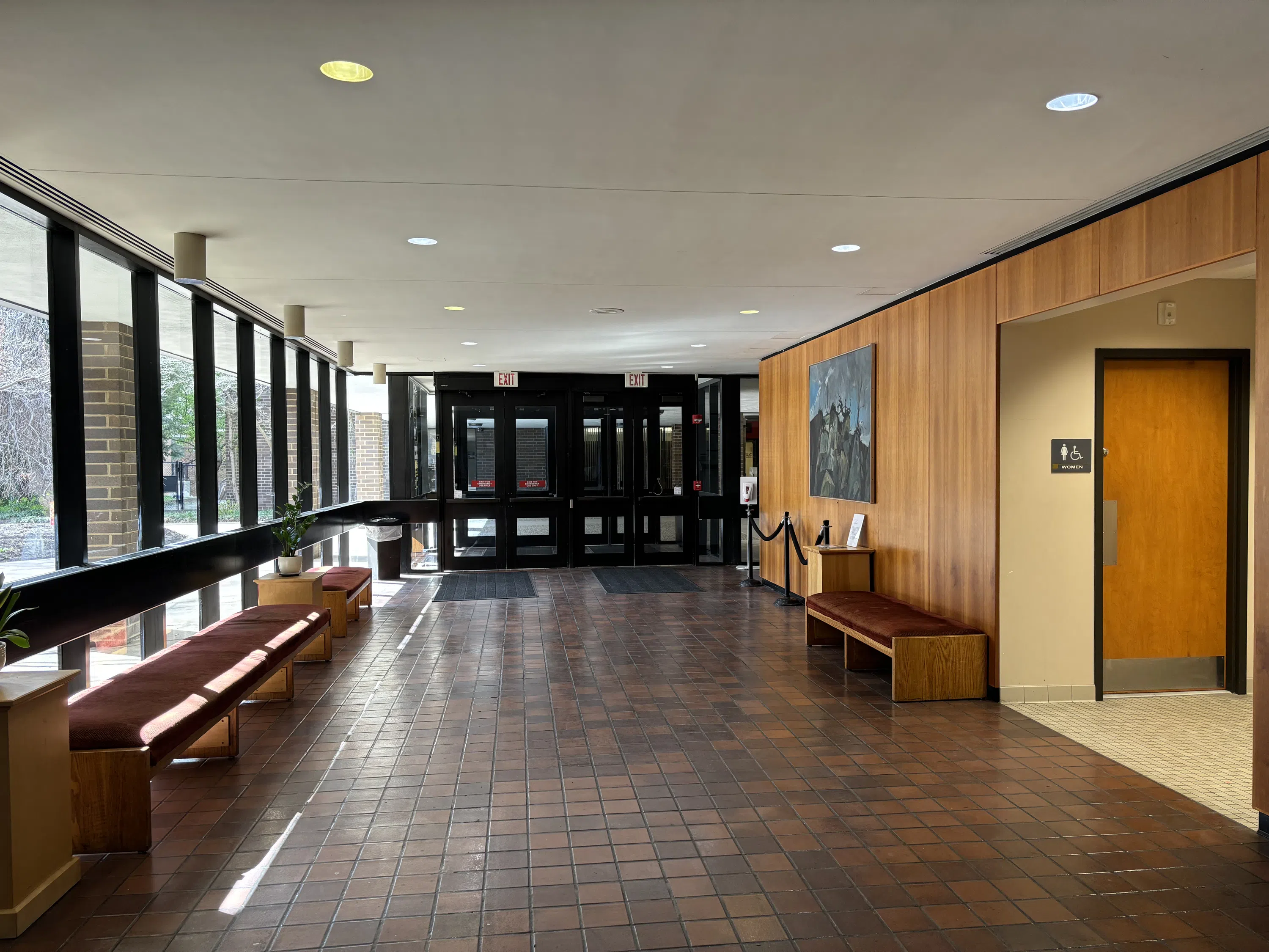 An empty lobby.