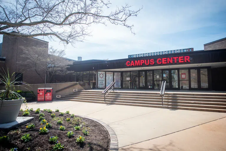 The exterior of the Campus Center.