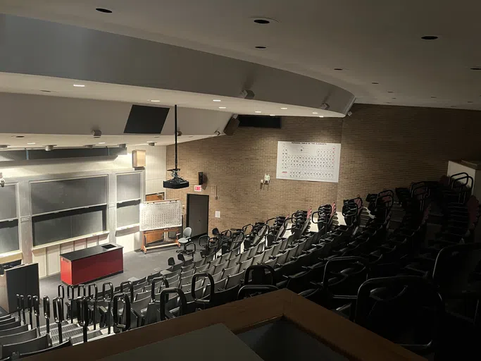 One of two lecture halls on campus.