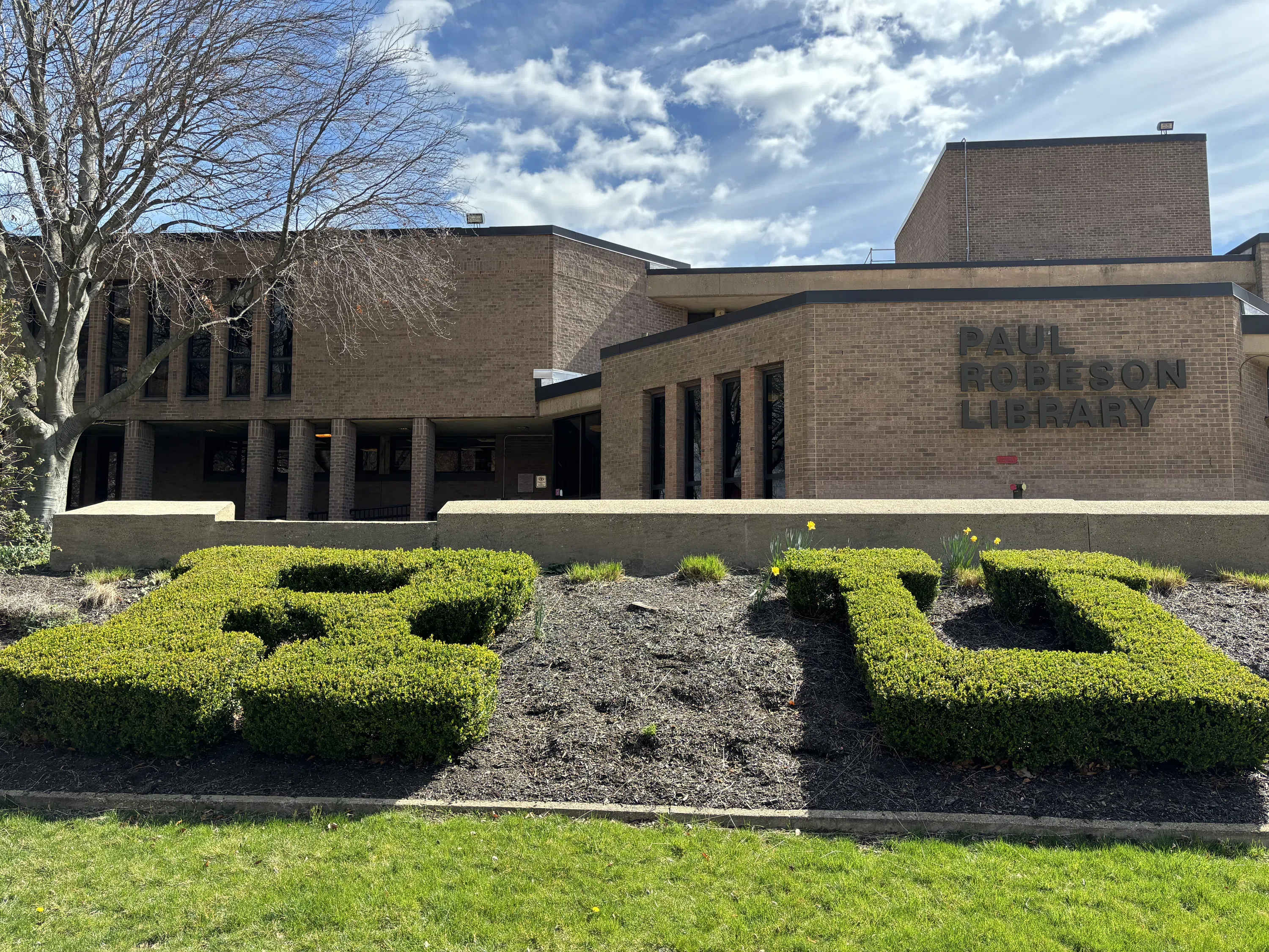 The exterior of the library.