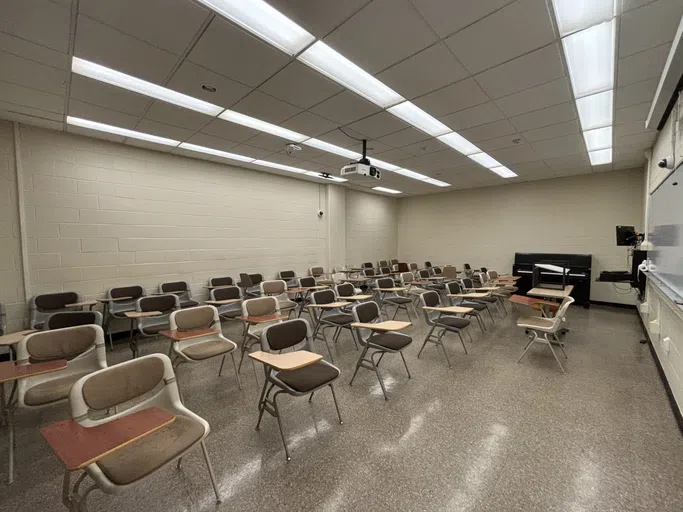 Each classroom in Fine Arts features a piano!