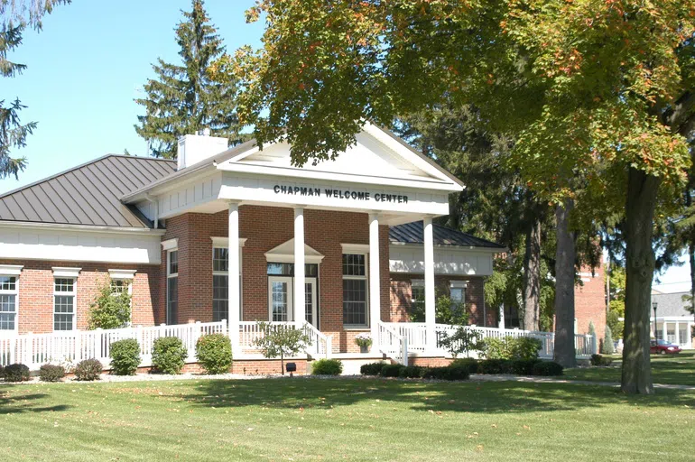 Exterior photo of Chapman Welcome Center