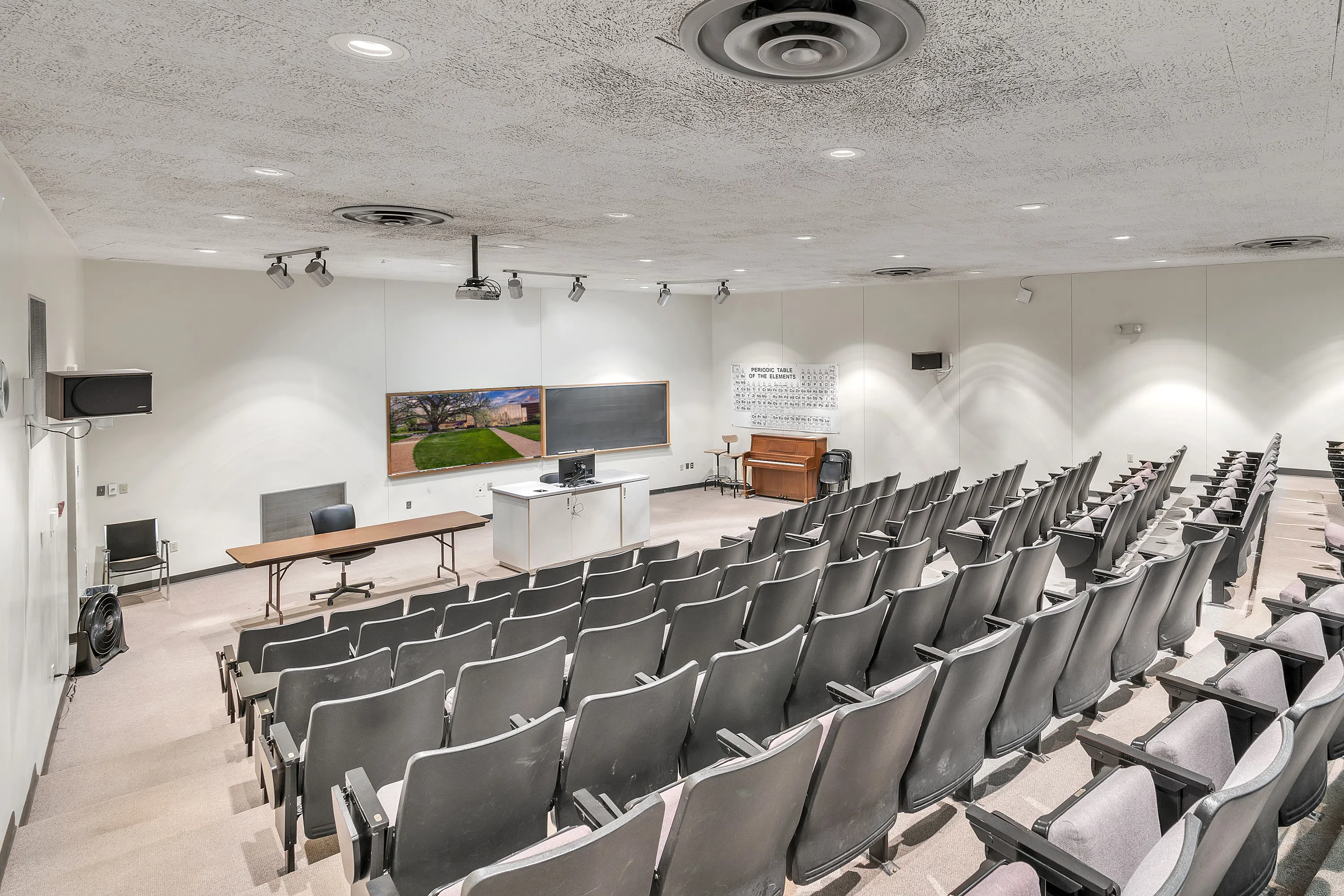 Interior of classroom auditorium