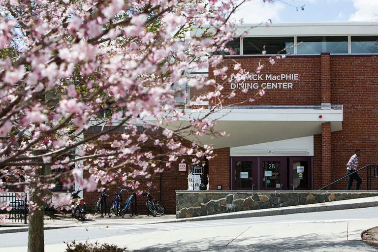 Outside Dewick-MacPhie Dining Center