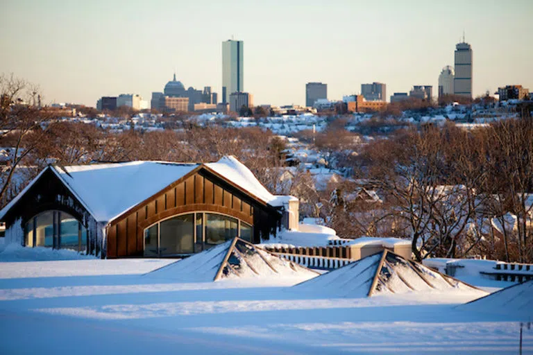 View of Boston's Back Bay neighborhood from the Tisch Library Roof