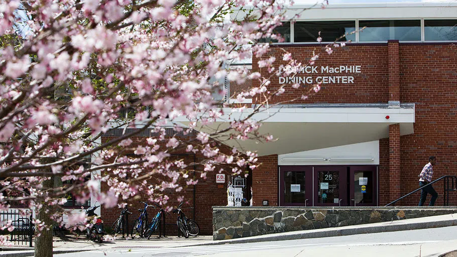 Outside Dewick-MacPhie Dining Center