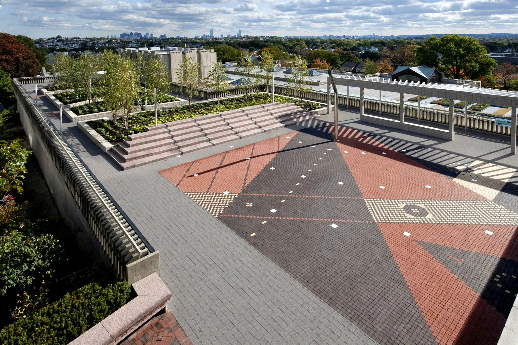  Studying On Tisch Library Roof