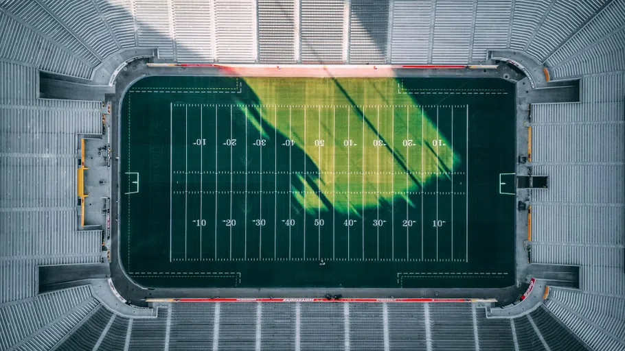 Aerial view of Bridgeforth Stadium