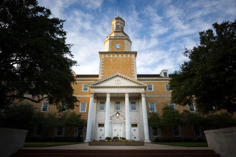 Close up of McConnell Memorial Tower during the day