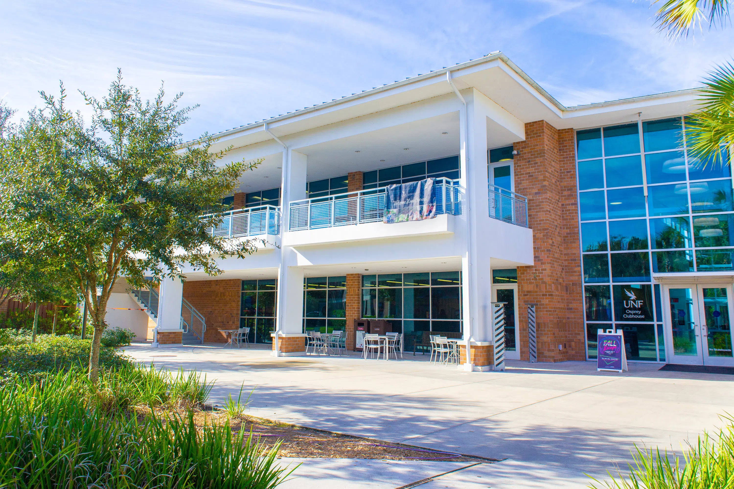 Back exterior of Osprey Clubhouse