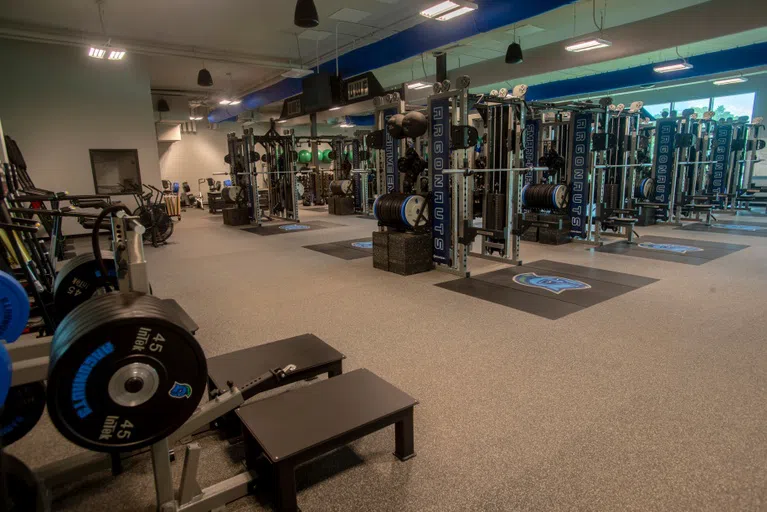 Athletics weight room