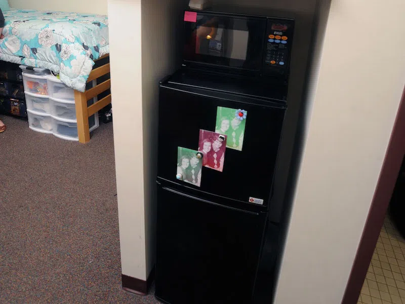 The Mini fridge and Microwave that come in Martin Hall rooms