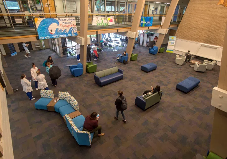 Overlooking view of the Commons Great Hall