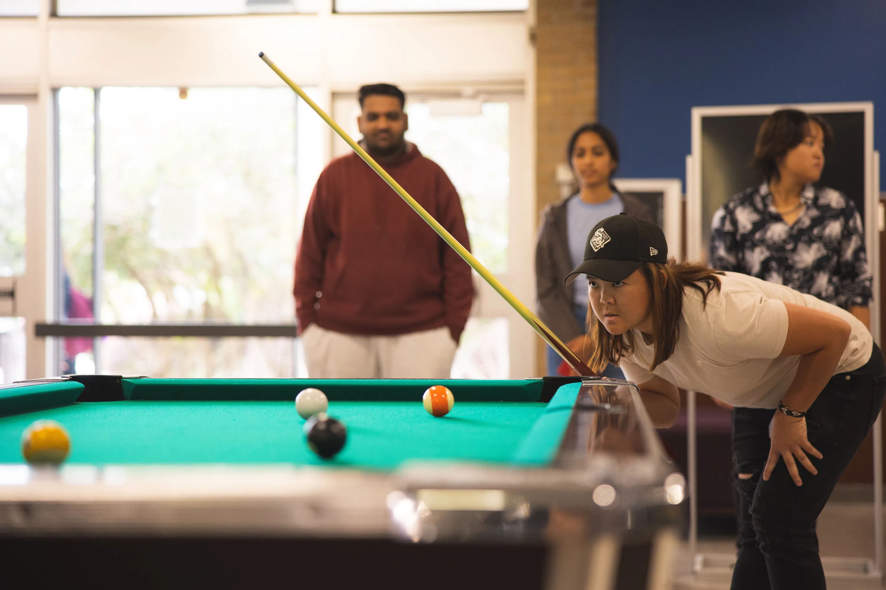 UWF students competed in the annual Pool Tournament in the University Commons.