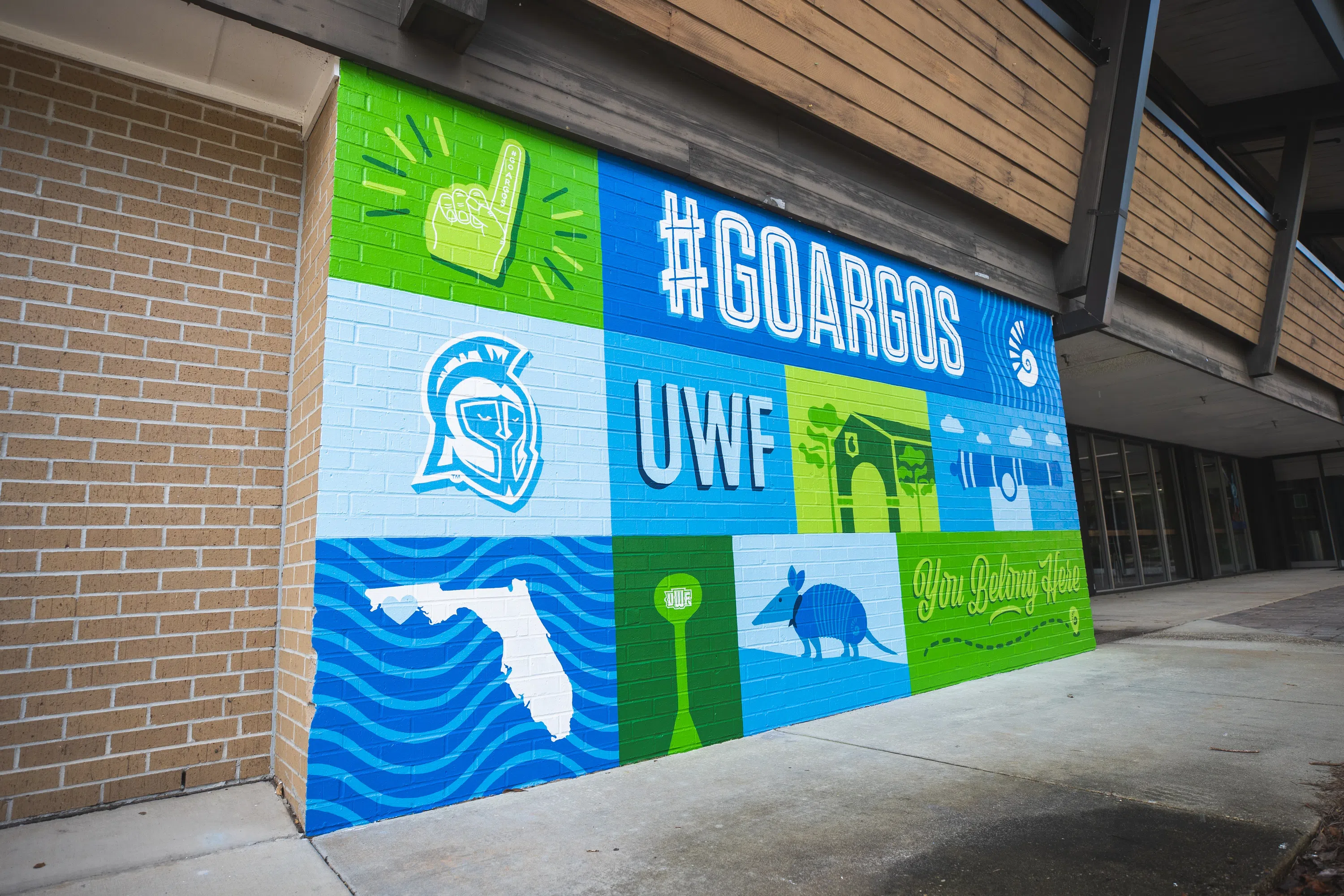 #GoArgos Mural on the exterior of the Commons Great Hall