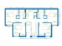 Village East 4 Bedroom Floor Plan