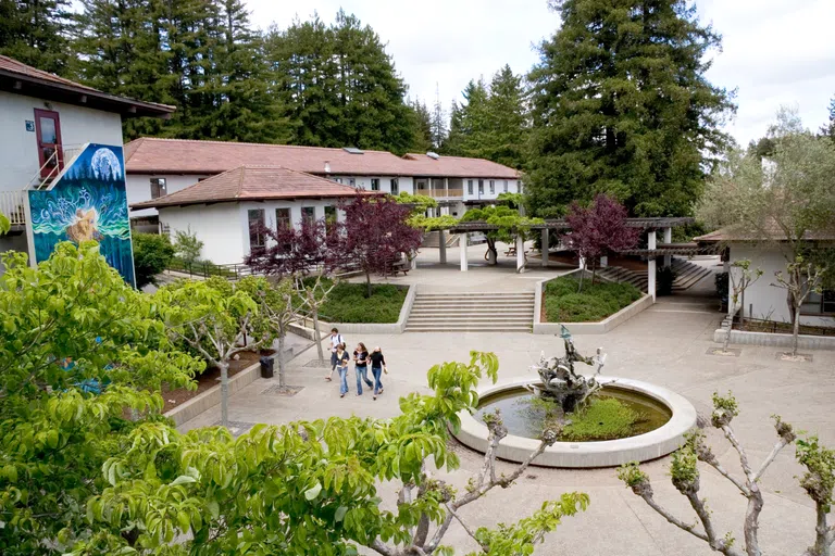 Cowell Fountain aerial view