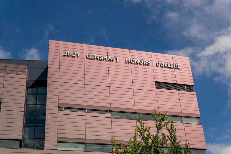 Exterior of the Judy Genshaft Honors College building.