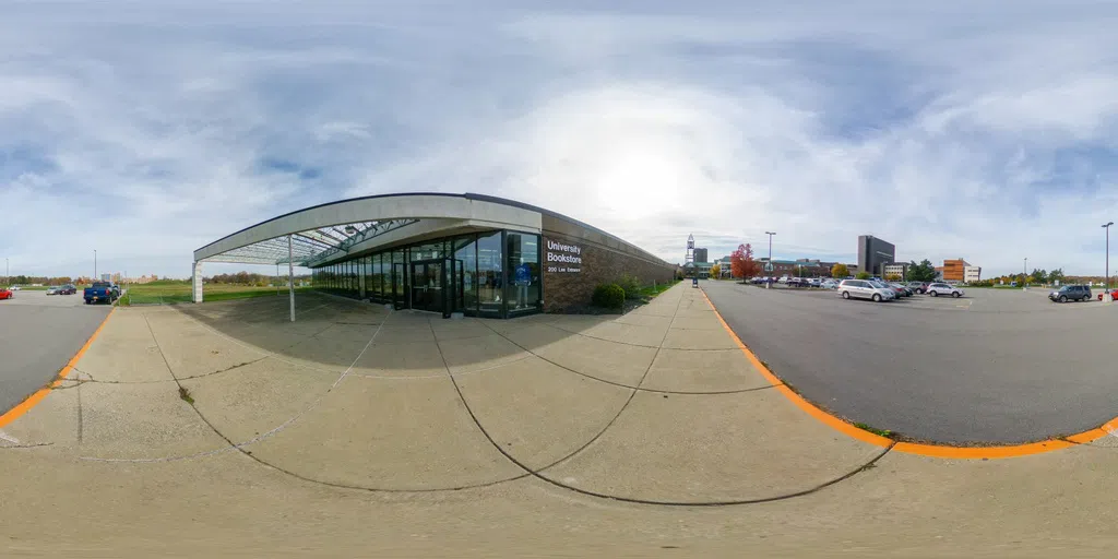 Exterior photo of the UB Bookstore.