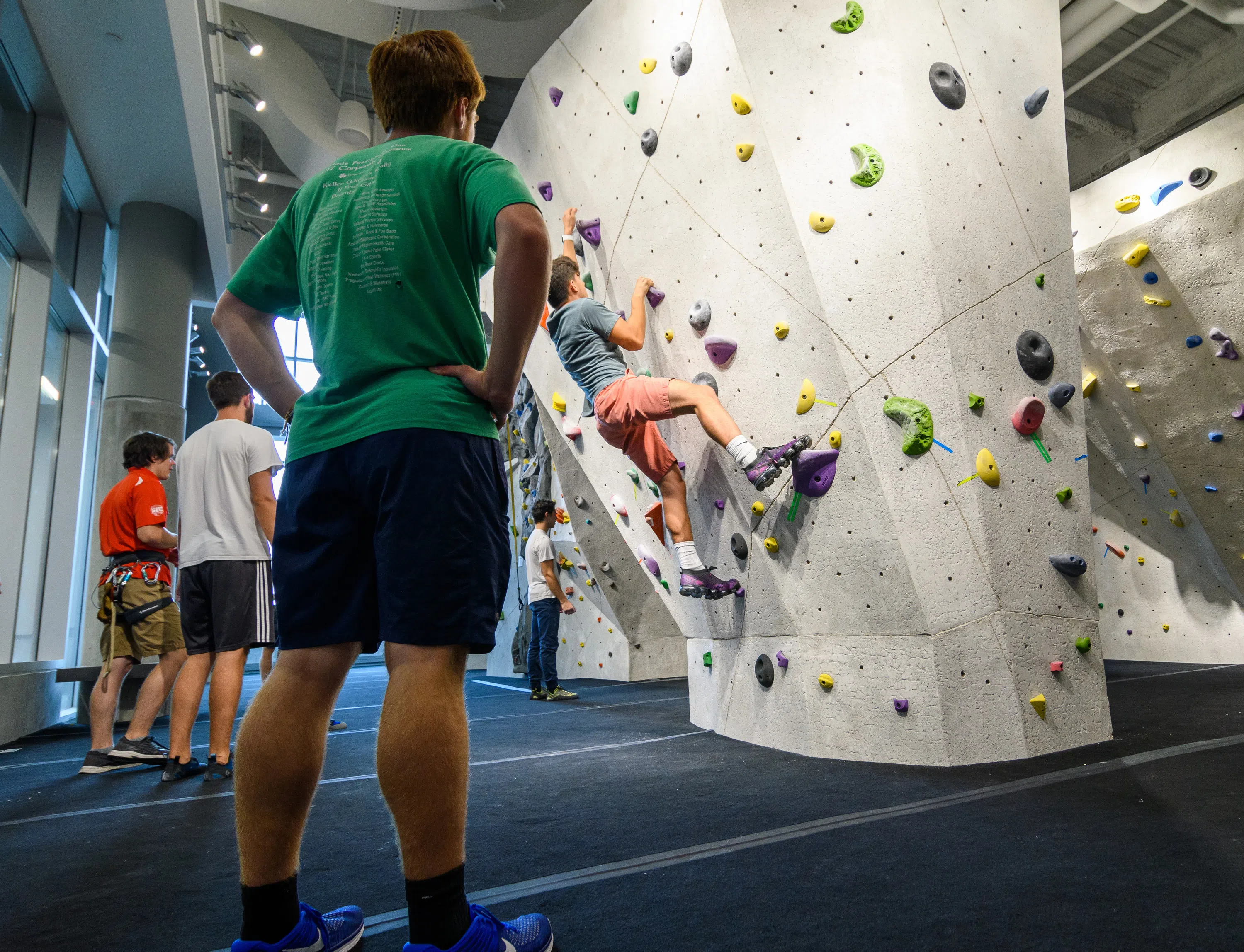 Images of the exterior and interior of UConn's Student Recreation Center