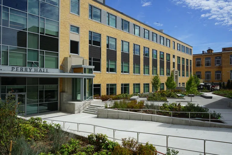 Perry Hall exterior at UMass Lowell