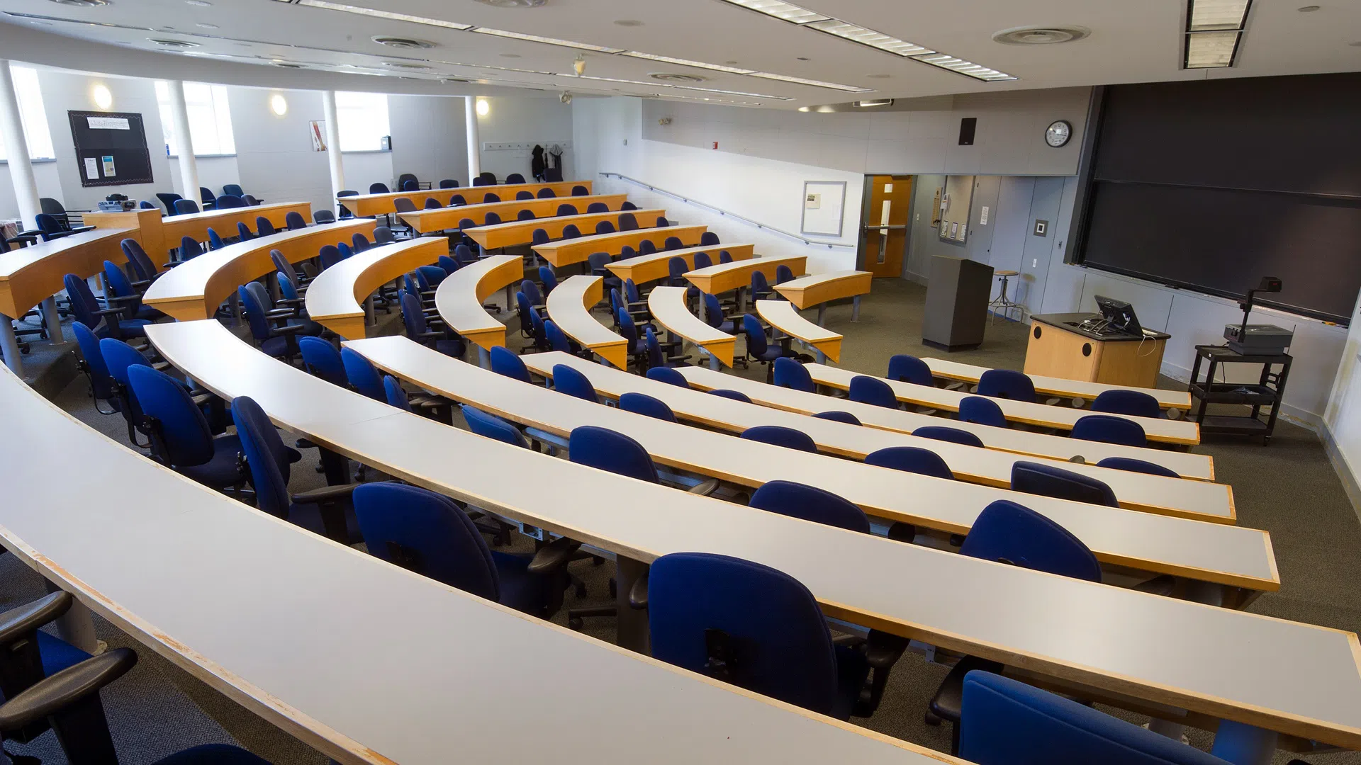Lecture hall in Alfond Center for Health Sciences