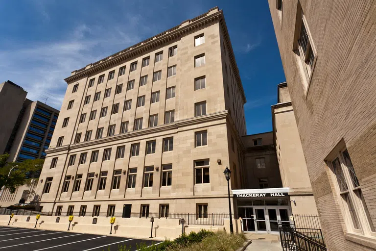 Exterior photo of Thackeray Hall