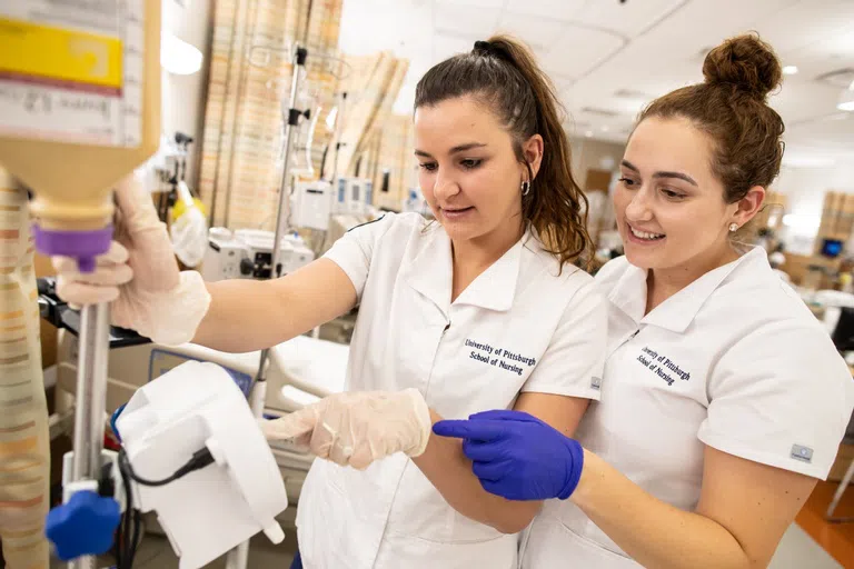 Nursing students in the Clinical Skills Lab