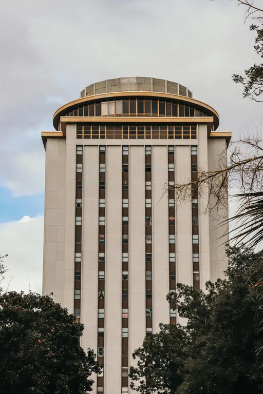 View of the front of Capstone during the day