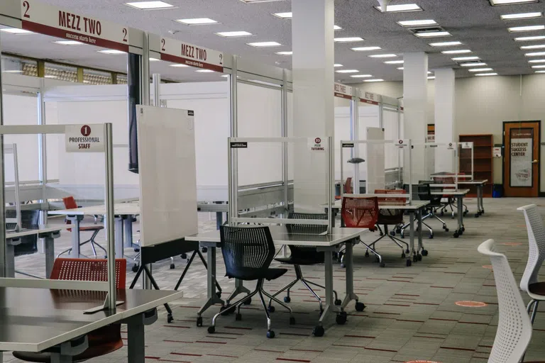 View of the Student Success Center inside the Thomas Cooper Library