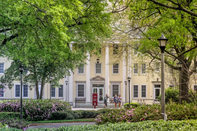 View of the exterior of Women's Quad