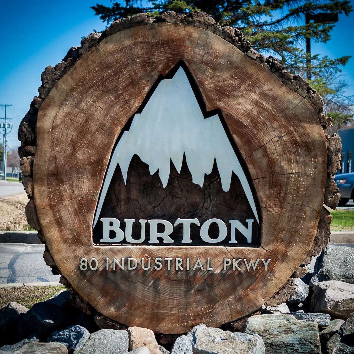 Burton Snowboard's business sign.