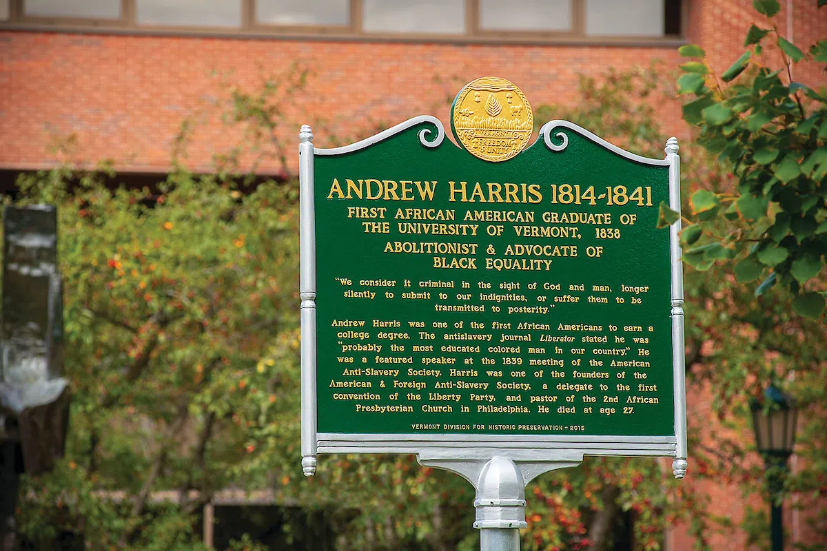 Image of Andrew Harris historical marker