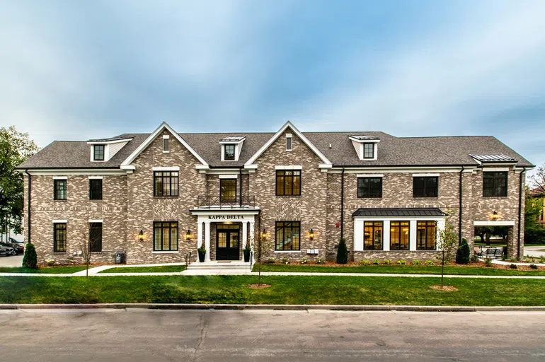 Outside photo of the kappa delta house