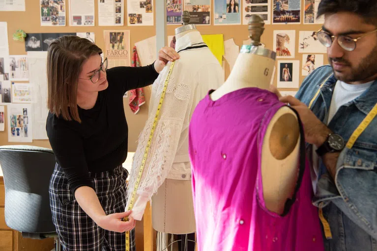 The Apparel, Retail Merchandising, and Design program at NDSU gives students four degree options: fashion product development, fashion entrepreneurship, retail merchandising, and interior merchandising.