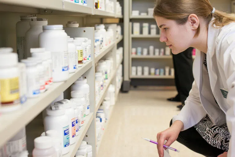 The newly built Aldevron Tower includes a state-of-the-art concept pharmacy fully stocked with both over-the-counter and prescription-only medications, allowing pharmacy students to become familiar and gain experience with both.