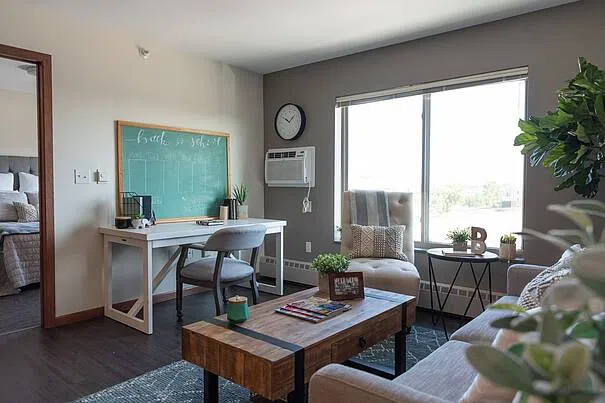 Comfortable, affordable, and modern, Apartment 1701 give students an excellent living space to call their own.