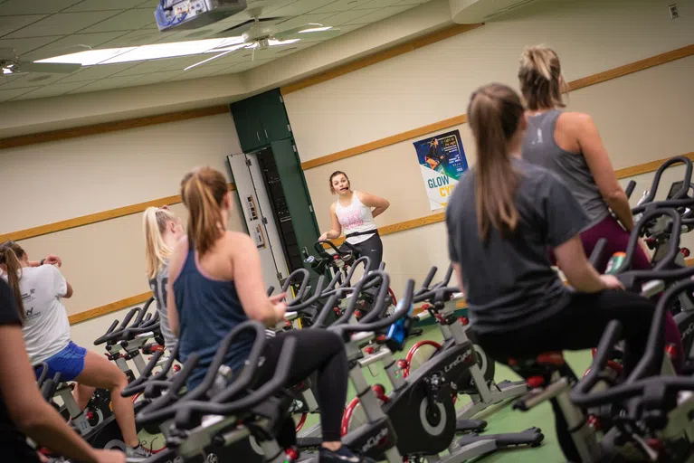 Get a sweat in by taking a cycling class within our GroupFit Studio! If you prefer to pace yourself you can utilize all of our cardio equipment on the second floor!