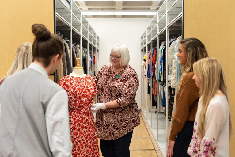 The Emily Reynolds Historic Costume Collection (ERHCC) is a collection of material culture, including clothing, textiles, and related items, that serves as an interesting record of life and study. 